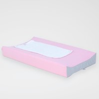 SET COLCHON CAMBIADOR ACOLCHONADITOS ROSADO-RAYAS